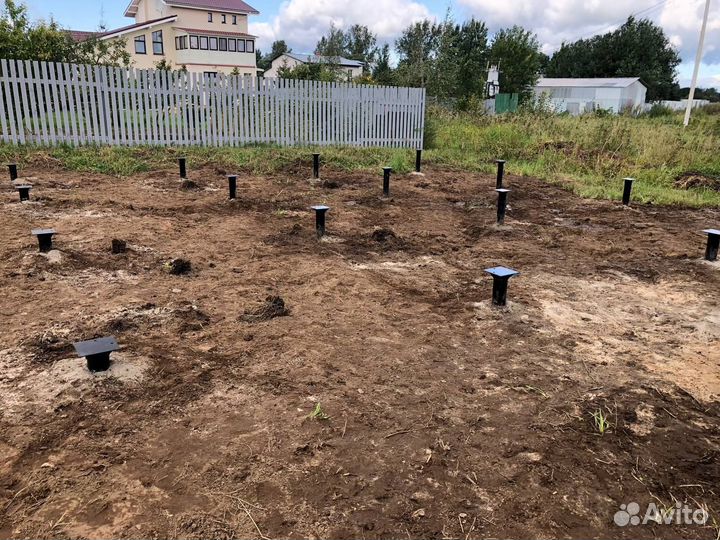 Винтовой фундамент под ключ