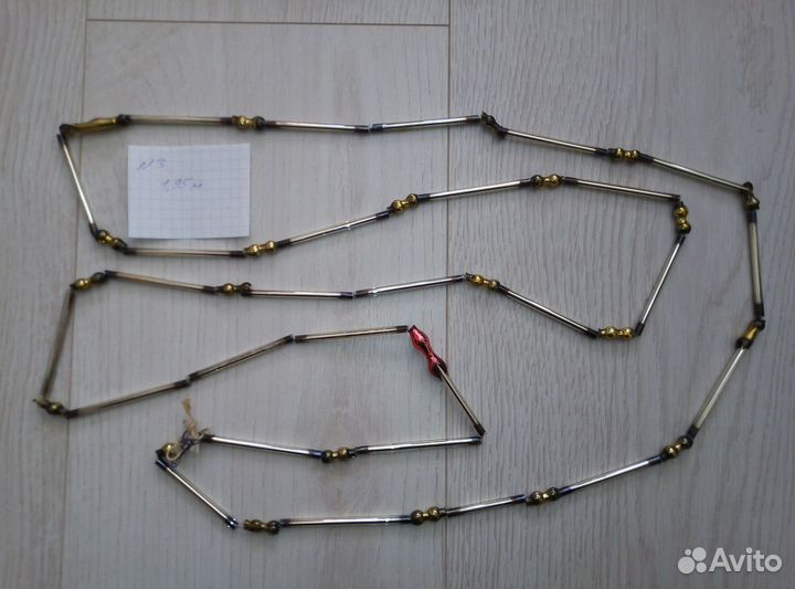 Бусы стеклянные СССР. Украшение на ёлку. №1