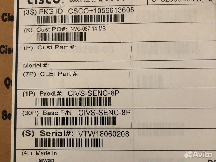 Кодировщик Cisco Civs-senc-8p новый