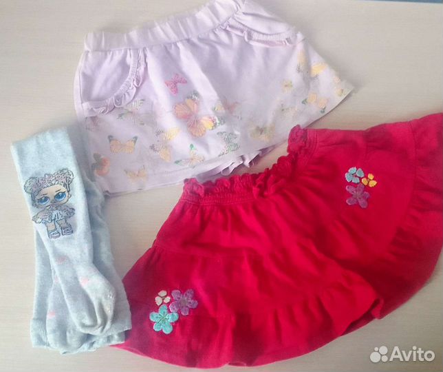 Большой пакет одежды для девочки 92