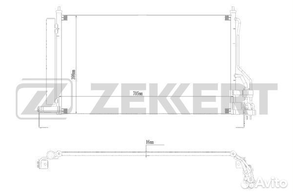 Радиатор кондиционера 2 08