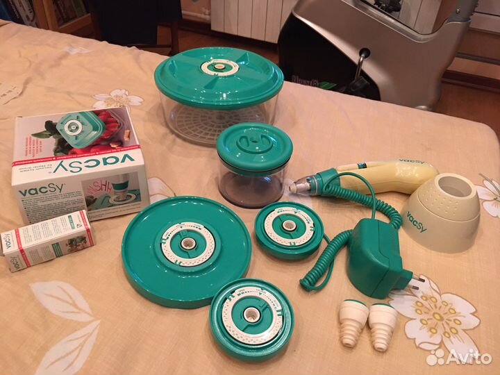 VacSy zepter крышки, контейнеры, насос с адаптером