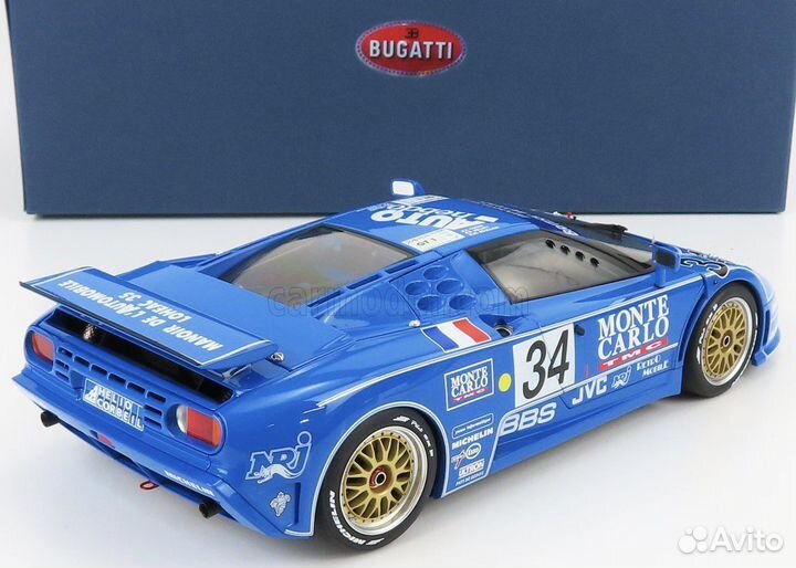 Bugatti еb110 3.5L turbo V12 1/18 Autoart
