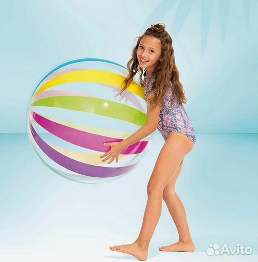 Надувной мяч 107 см для бассейна, intex 59065