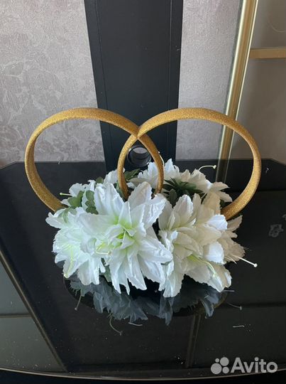 Кольца на машину свадебные