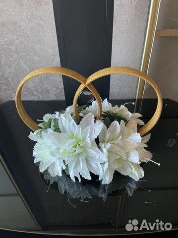 Кольца на машину свадебные