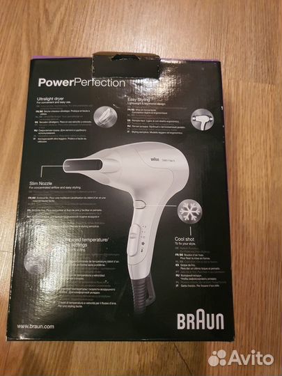 Фен Braun HD180 белый