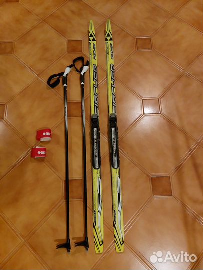 Беговые лыжи fischer с ботинками