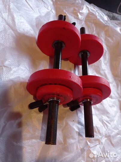 Гантели разборные по 7 кг каждая