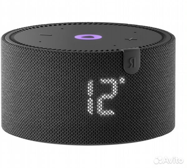 Яндекс.Станция Мини с часами Черный оникс