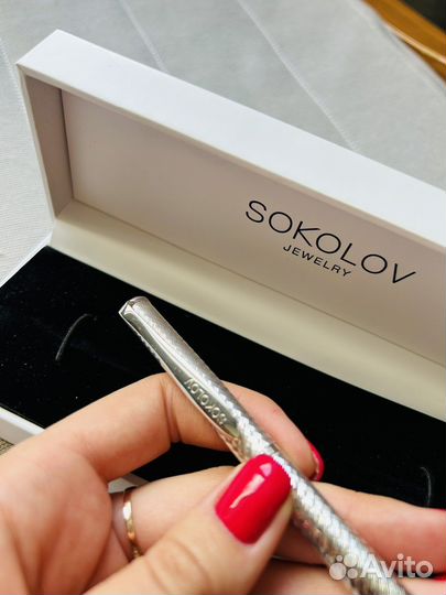 Ручка из серебра Sokolov