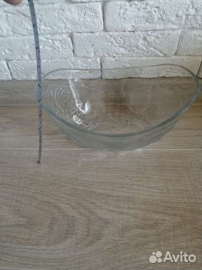Ваза для фруктов, салатница. Стекло