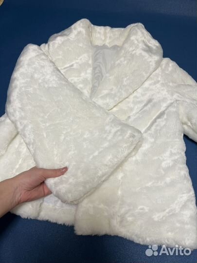 Меховое болеро свадебная шубка, размер 50