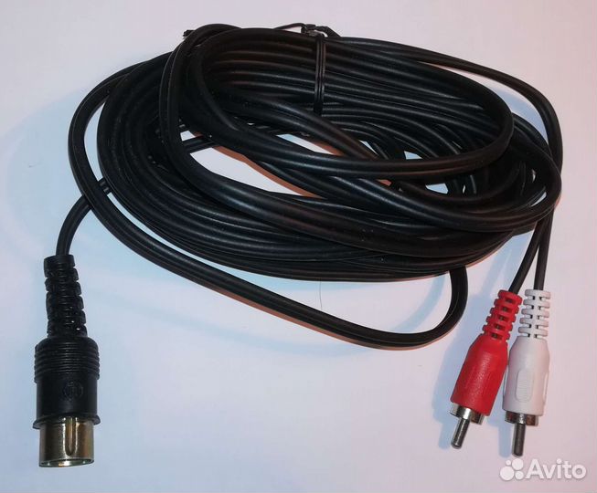 Кабель 2rca - 5din длиной 5метров