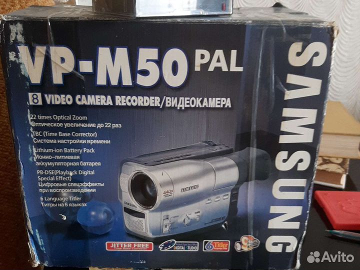 Видеокамера samsung vp-M50 pal кассетная