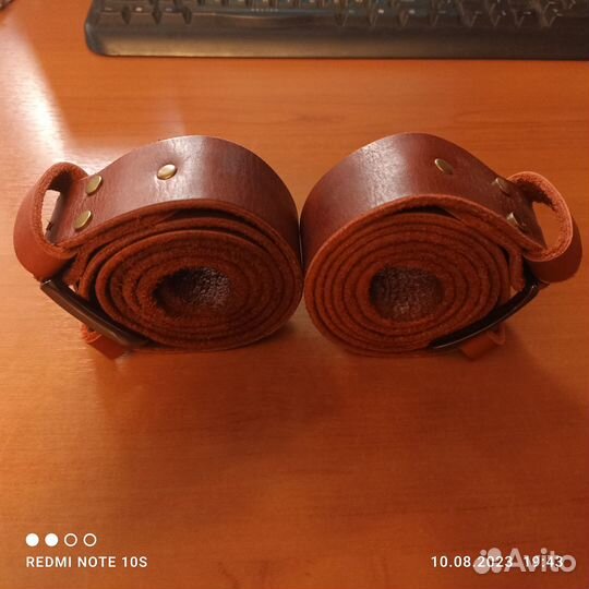 Мужской кожаный ремень ручной работы 40 мм