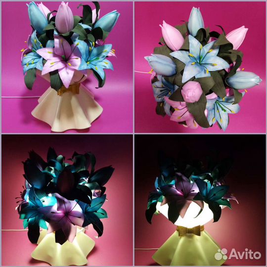 Светильники ручной работы,ростовые цветы