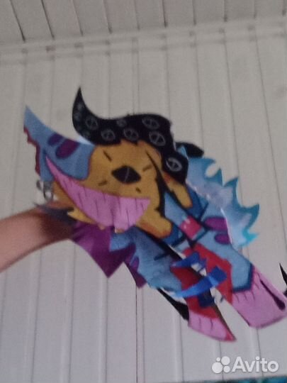 Дракон на руку из бумаги