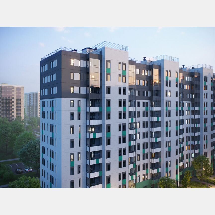 2-к. квартира, 54 м², 9/12 эт.