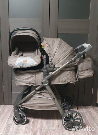 Коляска 3в1 luxmom v8