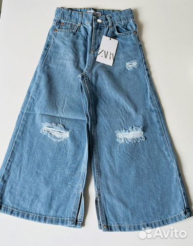Летние джинсы для девочки,с разрезами на коленках объявление продам