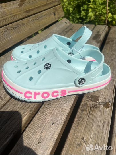 Crocs мятные голубые