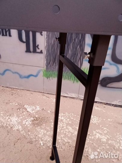 Мангал с дровником