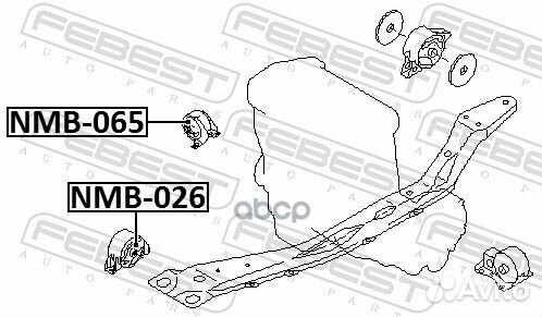 Сайлентблок передней подушки двигателя nissan A