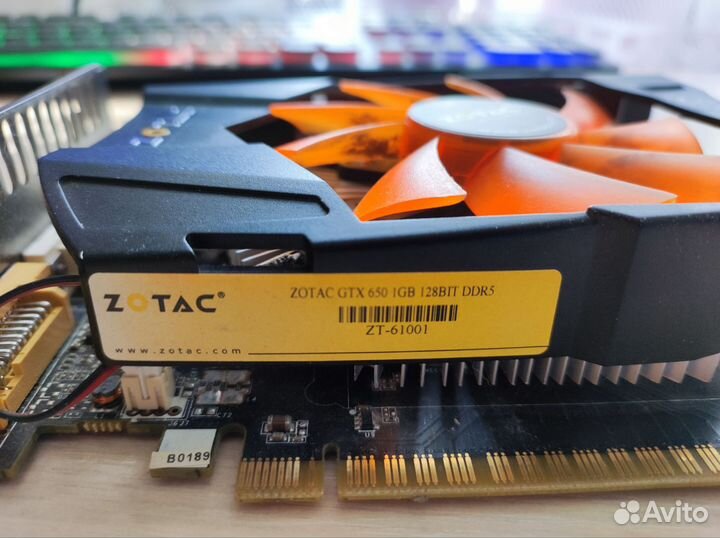 Видеокарта Zotac GTX 650 1gb
