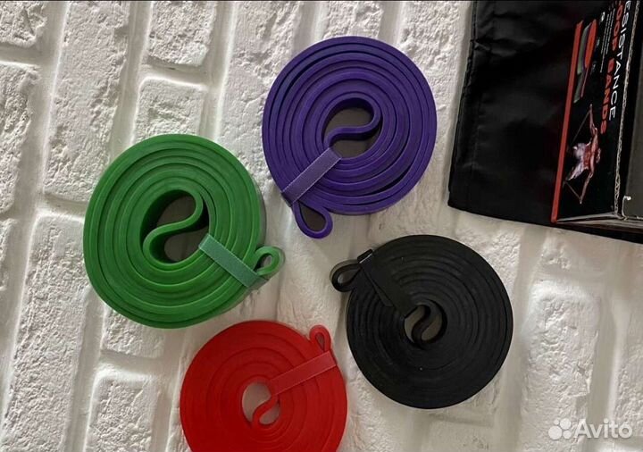 Фитнес резинки 4 шт (петли, эспандеры, жгуты)