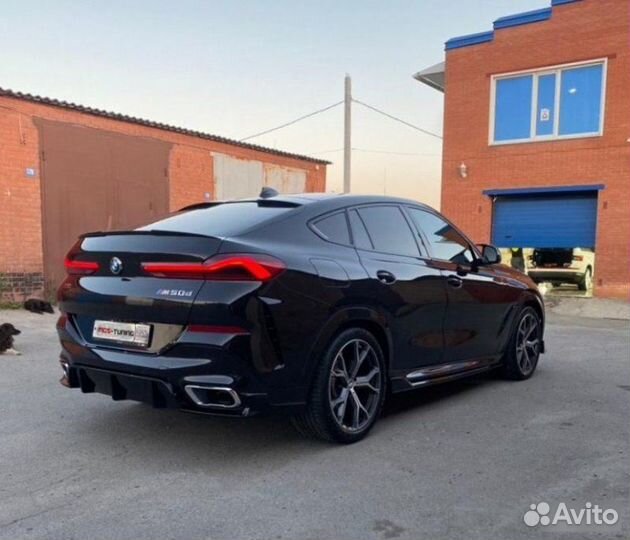 Обвес Black Knight черный + M зеркала BMW X6 G06