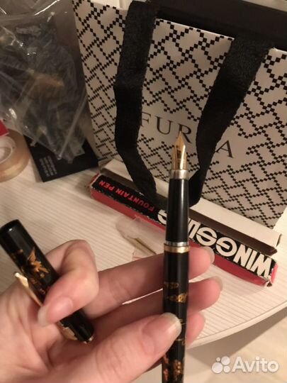 Новая перьевая ручка wing sung 227 золото