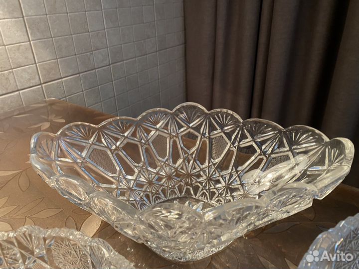 Конфетницы, салатнцы хрусталь СССР