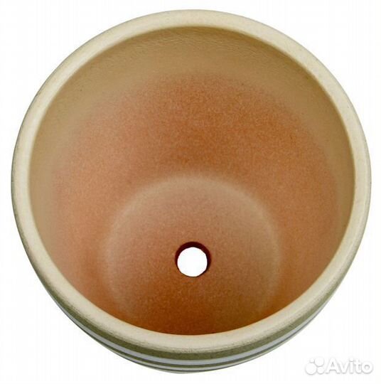 Горшок керамический светло-зеленый, d 12