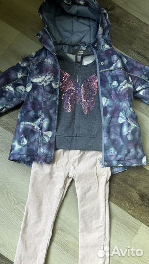 Теплые вещи пакетом доя девочки 104-110