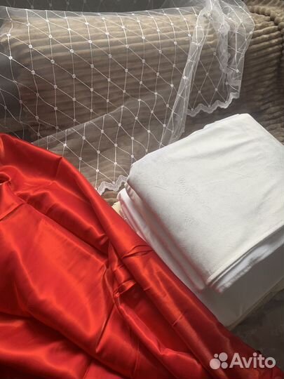 Шторы тюль комплектом 6 штук