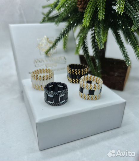 Кольца из бисера