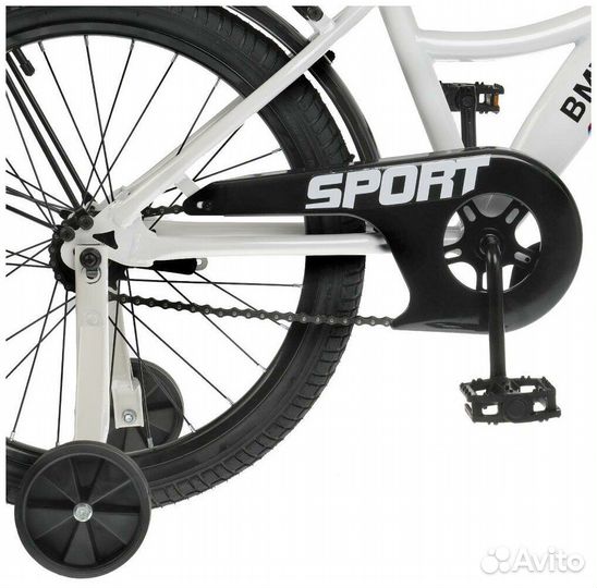 Двухколесный велосипед BMW 18 дюйм белый