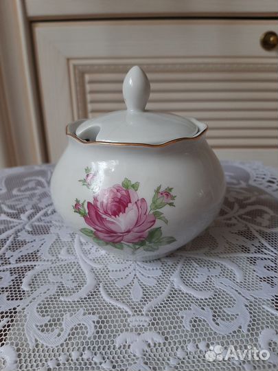 Сахарница Фарфор ГДР Кахла