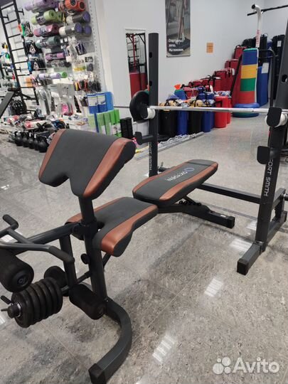 Скамья силовая со стойками oxygen fort smith