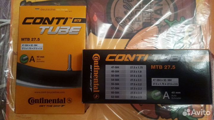 Камера велосипеда Continental conti tube mtb 27.5