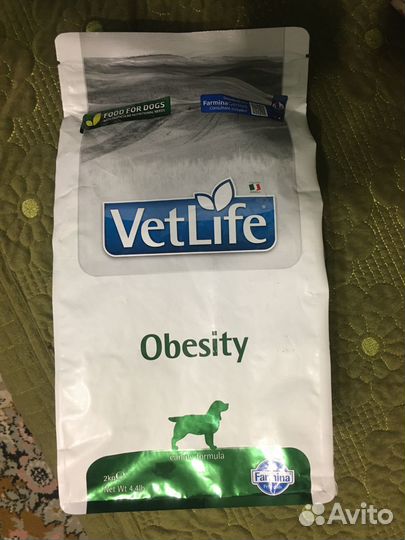 Сухой корм farmina VET life obesity для собак 2 кг