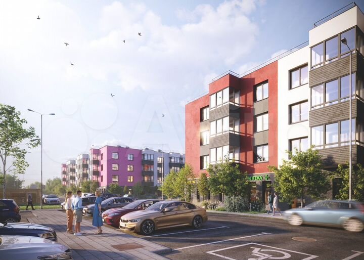 2-к. квартира, 63 м², 2/4 эт.