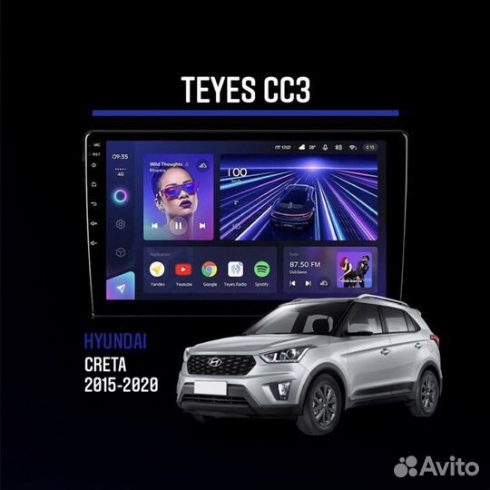 Магнитола Teyes CC3 Hyundai Creta 2015-2020