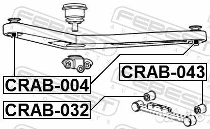 Сайлентблок верхнего рычага подвески зад прав