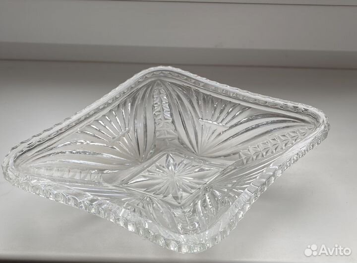 Салатница хрустальная