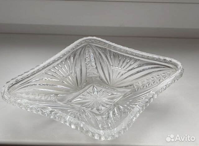 Салатница хрустальная