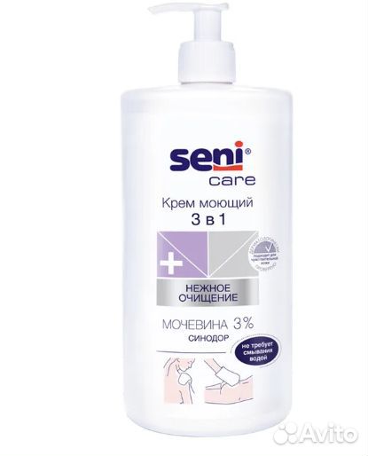 Крем моющий seni care 