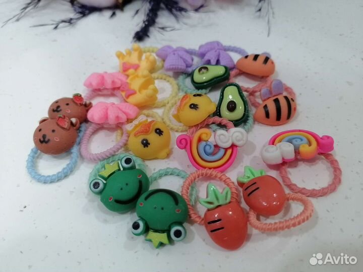 Резинки для волос 10 пар