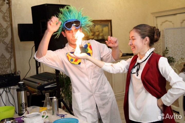 Аниматоры Шоу мыльных пузырей Крио Химическое шоу